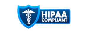 HIPAA compliant badge.