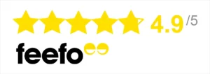 Feefo rating badge